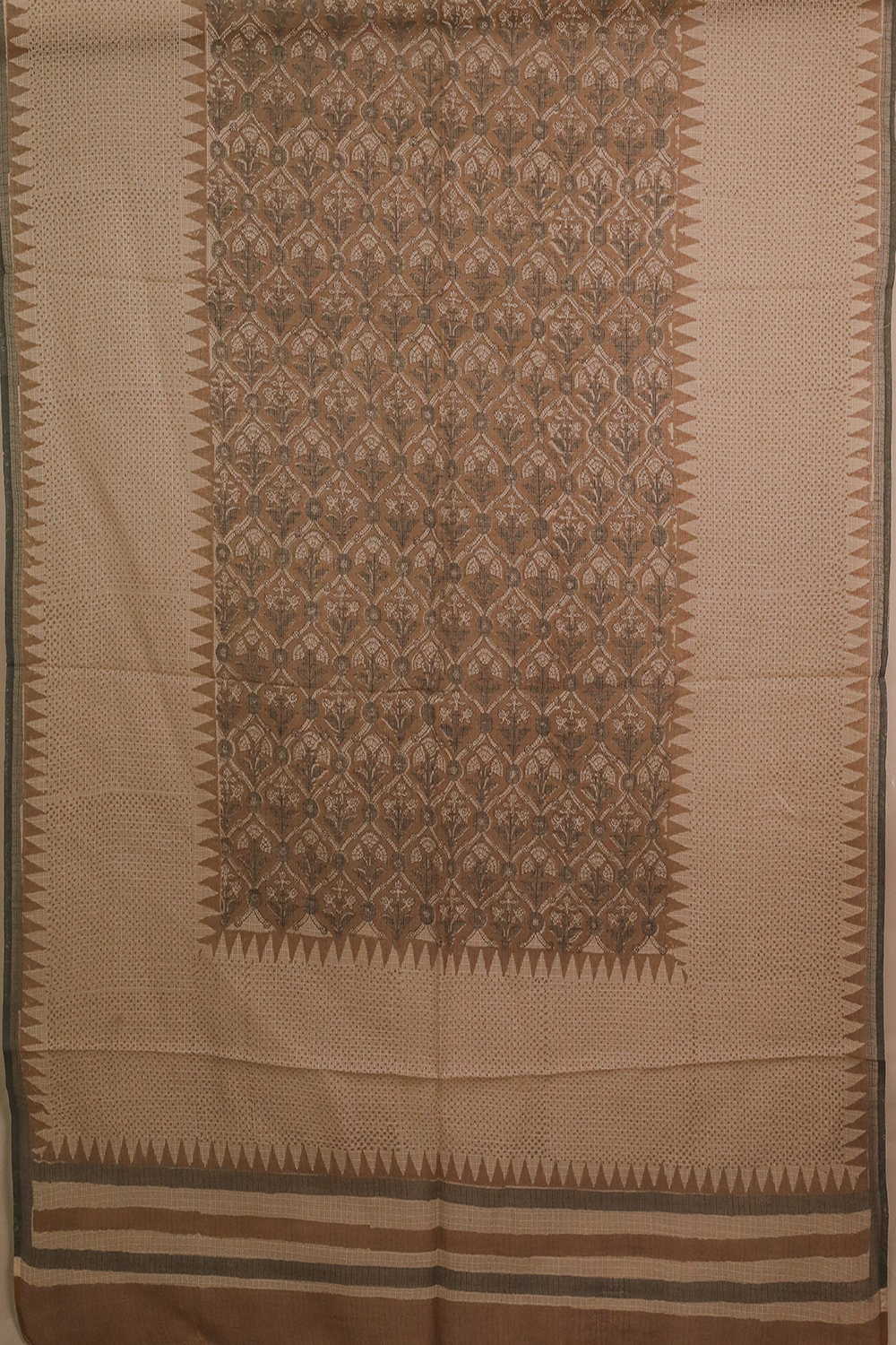 Yellow Boddu Checks Cotton Top & Kota Dupatta - Image 3