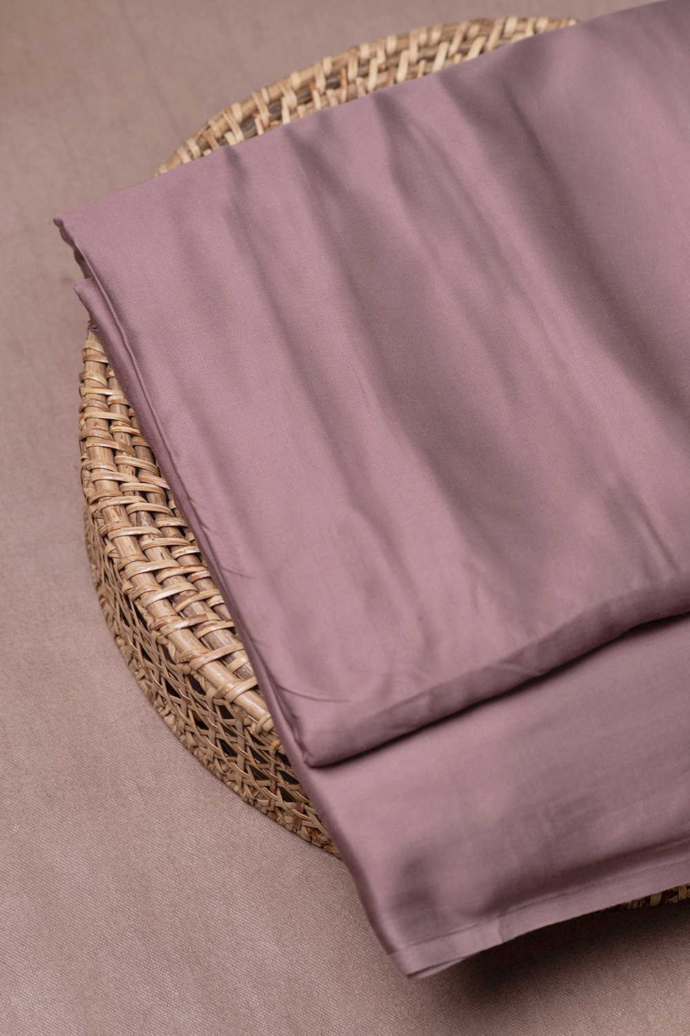 Mauve Pink Plain Modal Silk Fabric