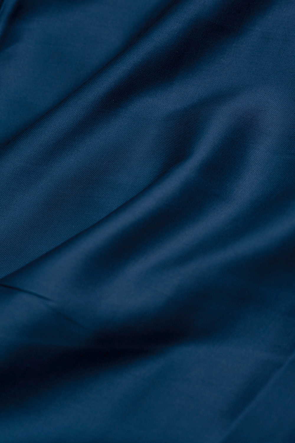 Deep Blue Plain Modal Silk Fabric